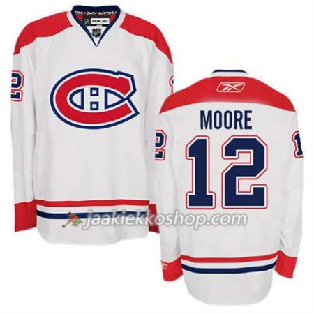 Reebok Miehille NHL Montreal Canadiens Pelipaita Dickie Moore #12 Vieras Valkoinen