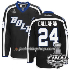 Reebok NHL Tampa Bay Lightning Pelipaita Ryan Callahan #24 Musta Kolmas 2016 Stanley Cup