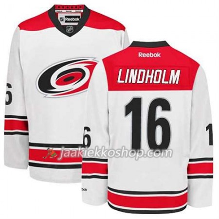 Reebok Miehille NHL Carolina Hurricanes Pelipaita Elias Lindholm #16 Vieras Punainen