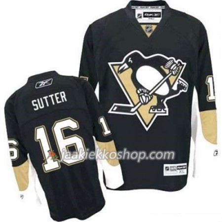 Reebok Miehille NHL Pittsburgh Penguins Pelipaita Brandon Sutter 16 Musta Koti