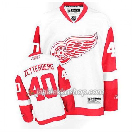Reebok Miehille NHL Detroit Red Wings Pelipaita Henrik Zetterberg #40 Vieras Valkoinen