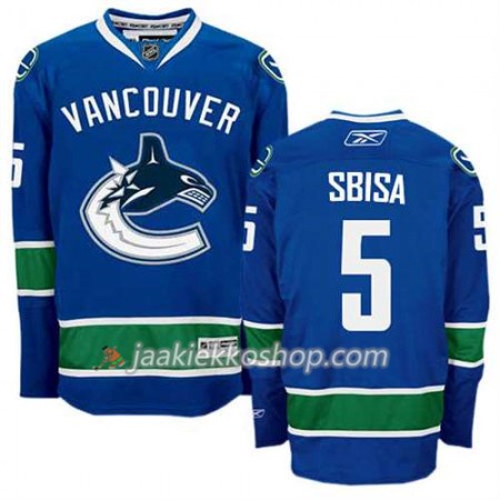 Reebok Miehille NHL Vancouver Canucks Pelipaita Luca Sbisa #5 Koti Sininen