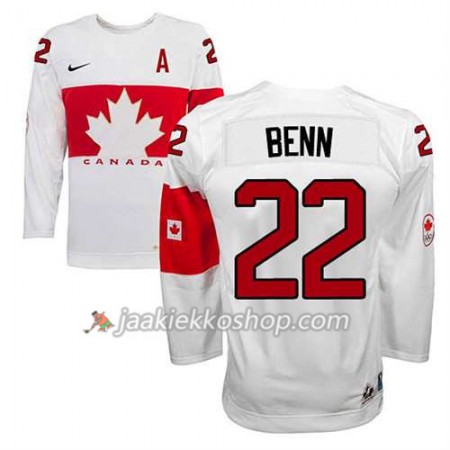 Lapsille NHL Premier Kanada Team Pelipaita Jamie Benn #22 Koti Valkoinen Paita