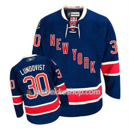 Reebok Miehille NHL New York Rangers Pelipaita Henrik Lundqvist #30 Kolmas Sininen