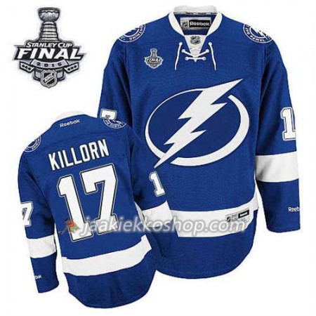 Reebok Miehille NHL Tampa Bay Lightning Pelipaita Alex Killorn #17 Koti Sininen 2015 Stanley Cup