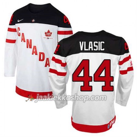 Lapsille NHL Premier Kanada Team Pelipaita Marc-Edouard Vlasic #44 100th Anniversary Valkoinen Paita