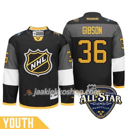 Lapsille NHL 2016 All Star Premier-Anaheim Ducks Pelipaita John Gibson #36 Musta Paita