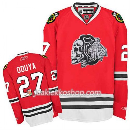 Lapsille NHL Chicago Blackhawks Pelipaita Johnny Oduya #27 Skull Punainen