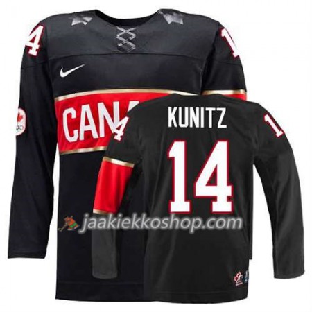 Lapsille NHL Premier Kanada Team Pelipaita Chris Kunitz #14 Kolmas Musta Paita