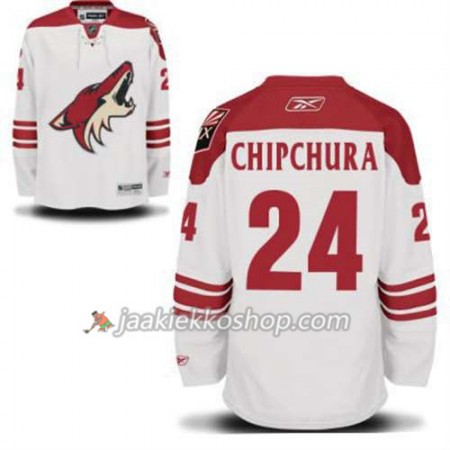 Reebok Miehille NHL Phoenix Coyotes Kyle Chipchura 24 Valkoinen Vieras