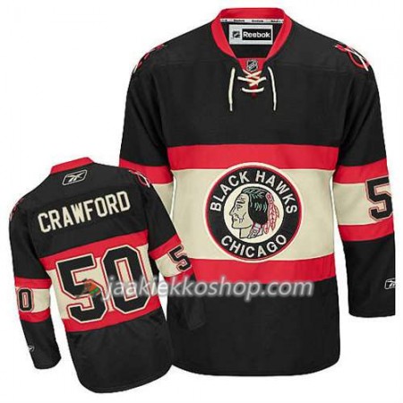 Lapsille NHL Chicago Blackhawks Pelipaita Corey Crawford #50 Uusi Premier Kolmas Musta