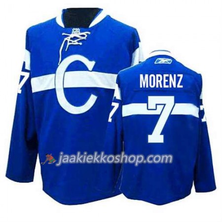 Reebok Miehille NHL Montreal Canadiens Pelipaita Howie Morenz #7 Kolmas Sininen