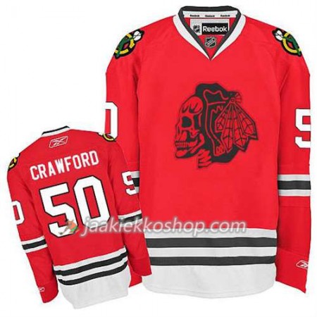 Lapsille NHL Chicago Blackhawks Pelipaita Corey Crawford #50 Red Skull
