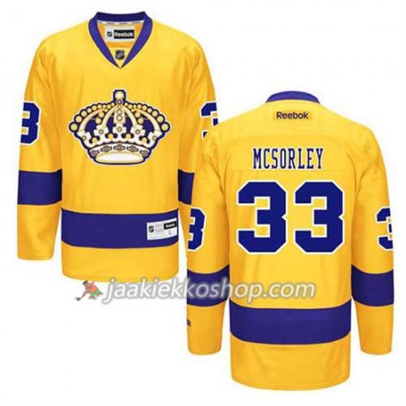 Reebok Nainen NHL Los Angeles Kings Pelipaita Marty Mcsorley #33 Premier Kolmas Kulta