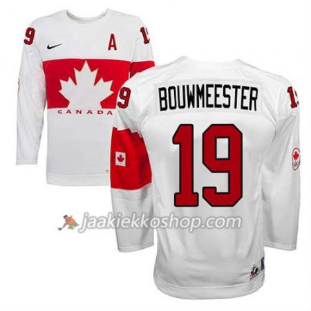 Lapsille NHL Premier Kanada Team Pelipaita Jay Bouwmeester #19 Koti Valkoinen Paita