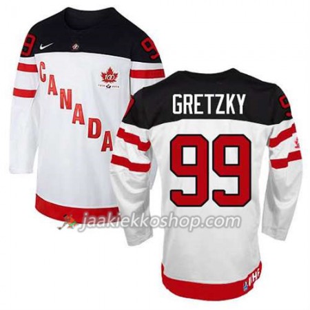 Reebok Miehille NHL Premier Kanada Team Pelipaita Wayne Gretzky #99 100th Anniversary Valkoinen Paita
