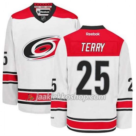 Reebok Miehille NHL Carolina Hurricanes Pelipaita Chris Terry #25 Vieras Valkoinen