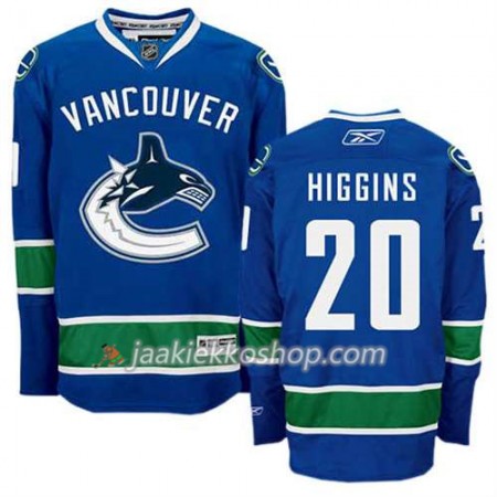 Reebok Miehille NHL Vancouver Canucks Pelipaita Chris Higgins #20 Koti Sininen
