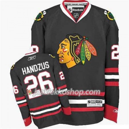 Reebok Nainen NHL Chicago Blackhawks Pelipaita Michal Handzus 26 Musta Kolmas