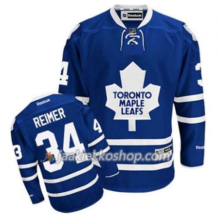 Reebok Miehille NHL Toronto Maple Leafs Pelipaita James Reimer #34 Koti Sininen