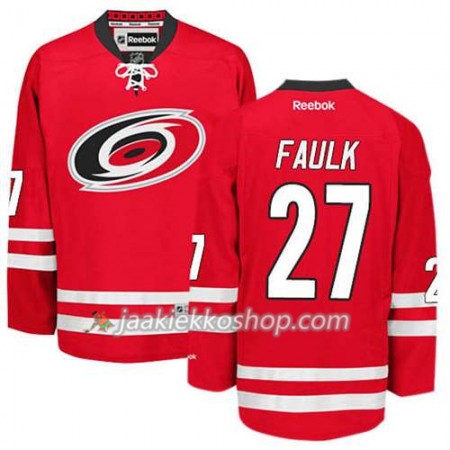 Reebok Miehille NHL Carolina Hurricanes Pelipaita Justin Faulk #27 Koti Punainen