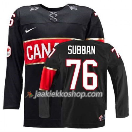 Reebok Miehille NHL Premier Kanada Team Pelipaita P.K Subban #76 Kolmas Musta Paita