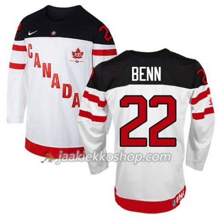 Lapsille NHL Premier Kanada Team Pelipaita Jamie Benn #22 100th Anniversary Valkoinen Paita