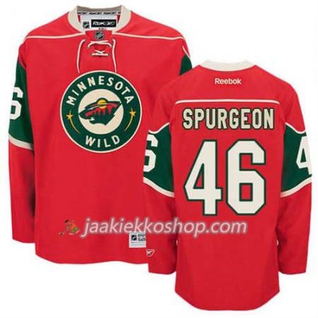 Reebok Miehille NHL Minnesota Wild Pelipaita Jared Spurgeon #46 Koti Punainen