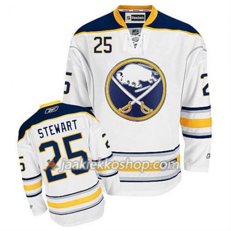 Reebok Miehille NHL Buffalo Sabres Pelipaita Chris Stewart #25 Vieras Valkoinen