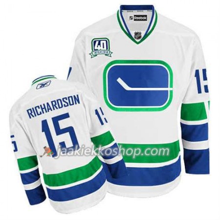 Reebok Miehille NHL Vancouver Canucks Pelipaita Brad Richardson #15 Kolmas Valkoinen