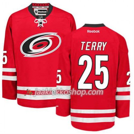 Reebok Miehille NHL Carolina Hurricanes Pelipaita Chris Terry #25 Koti Punainen