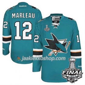 Reebok NHL San Jose Sharks Pelipaita Patrick Marleau #12 Teal Koti 2016 Stanley Cup