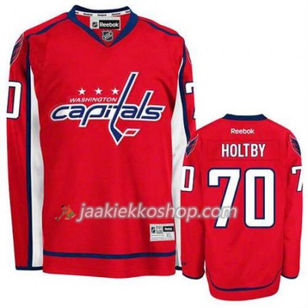 Reebok Miehille NHL Washington Capitals Pelipaita Braden Holtby #70 Koti Valkoinen