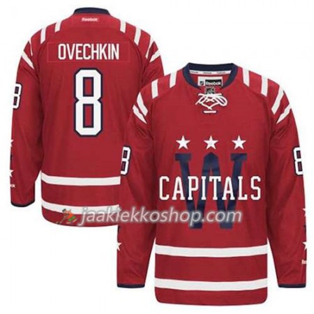 Reebok Miehille NHL Washington Capitals Pelipaita Alex Ovechkin #8 2015 Winter Classic Punainen