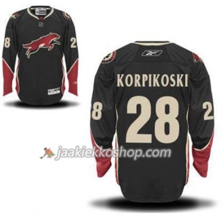 Reebok Miehille NHL Phoenix Coyotes Lauri Korpikoski 28 Musta Kolmas