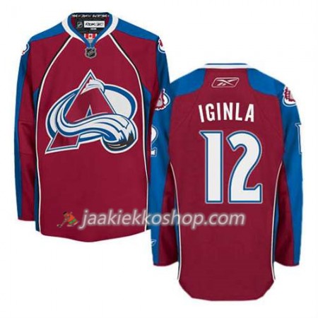 Reebok Miehille NHL Colorado Avalanche Pelipaita Jarome Iginla #12 Koti Punainen