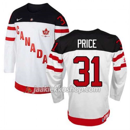 Lapsille NHL Premier Kanada Team Pelipaita Carey Price #31 100th Anniversary Valkoinen Paita