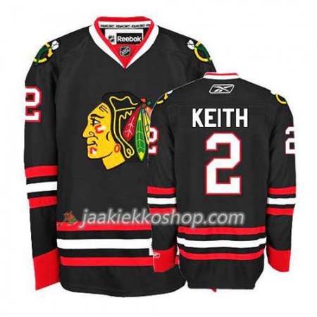 Reebok Nainen NHL Chicago Blackhawks Pelipaita Duncan Keith #2 Premier Kolmas Musta