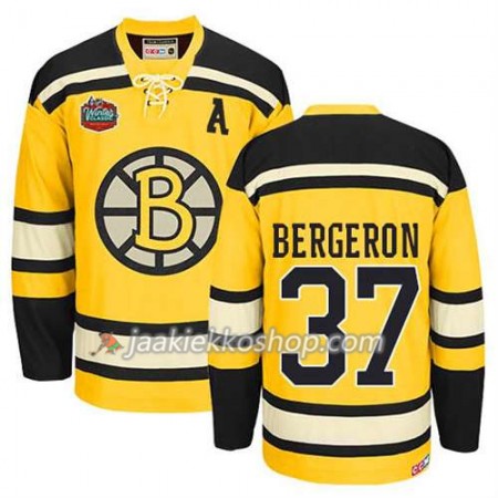 Reebok Miehille NHL Boston Bruins Pelipaita Patrice Bergeron #37 Winter Classic Kulta