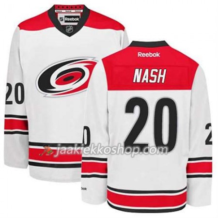 Reebok Miehille NHL Carolina Hurricanes Pelipaita Riley Nash #20 Vieras Valkoinen