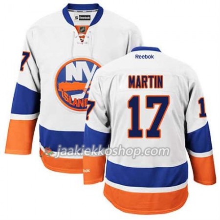Reebok Miehille NHL New York Islanders Pelipaita Matt Martin #17 Vieras Valkoinen