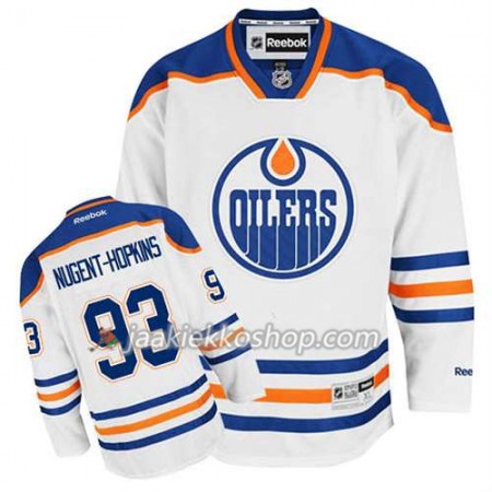 Reebok Miehille NHL Edmonton Oilers Pelipaita Ryan Nugent-Hopkins #93 Vieras Valkoinen