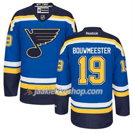 Reebok Miehille NHL St. Louis Blues Pelipaita Jay Bouwmeester #19 Koti Sininen
