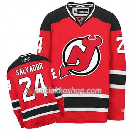 Reebok Miehille NHL New Jersey Devils Pelipaita Bryce Salvador #24 Koti Punainen