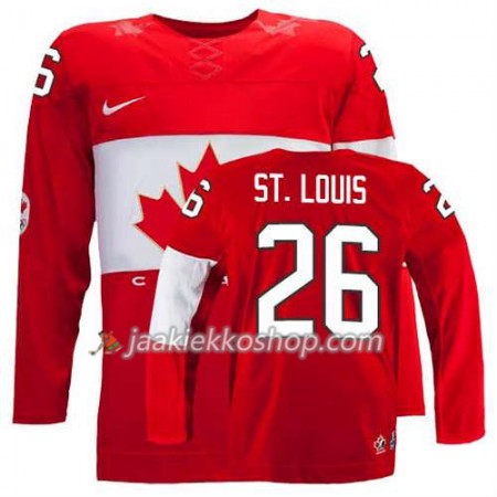 Reebok Nainen NHL Premier Kanada Team Pelipaita Martin St. Louis #26 Vieras Punainen Paita