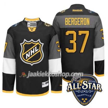 2016 All Star NHL Premier-Boston Bruins Pelipaita Patrice Bergeron #37 Musta Paita