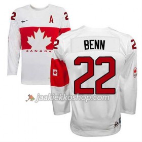 Reebok Nainen NHL Premier Kanada Team Pelipaita Jamie Benn #22 Koti Valkoinen Paita