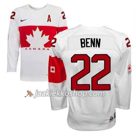 Reebok Nainen NHL Premier Kanada Team Pelipaita Jamie Benn #22 Koti Valkoinen Paita