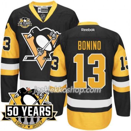 Reebok NHL Pittsburgh Penguins Pelipaita 2016 Stanley Cup Champions Nick Bonino #13 50th Anniversary