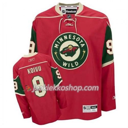 Reebok Miehille NHL Minnesota Wild Pelipaita Mikko Koivu #9 Koti Punainen